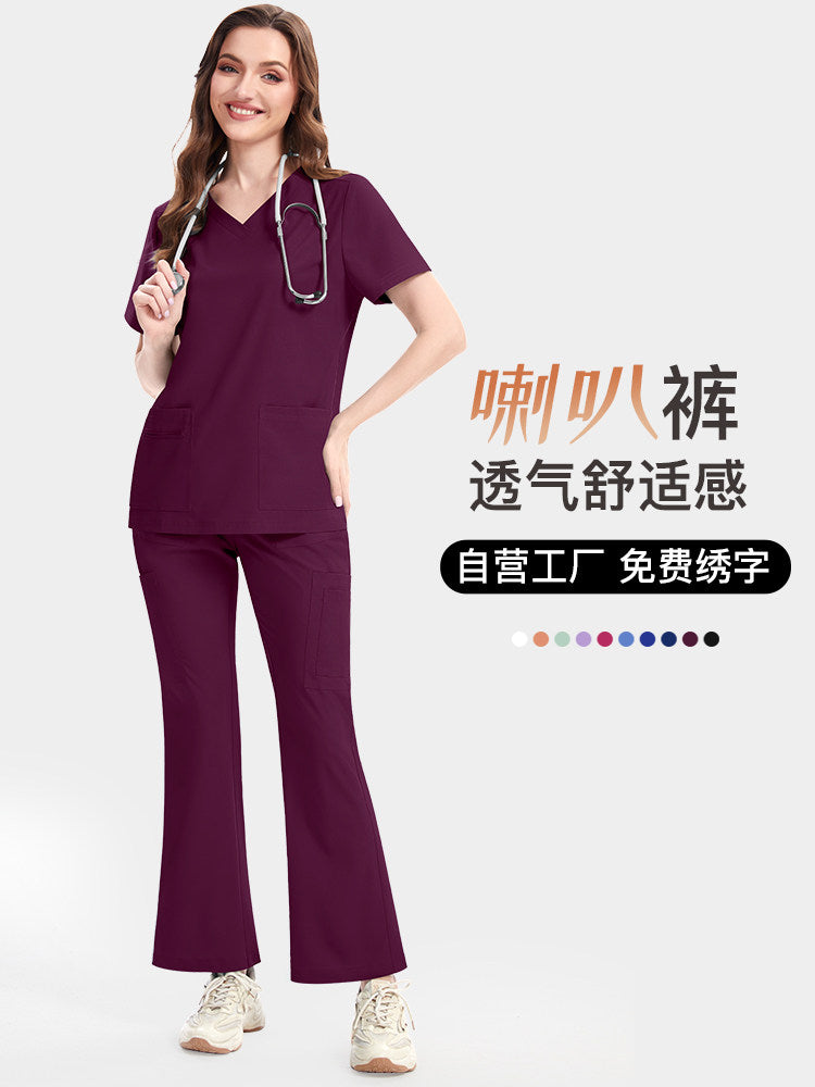 NiaaHinn Foreign Trade Fashion Quick-Dry Thin Wash Set Can Be Layered with Plus Size Women's and Men's Doctor and Nurse Uniforms