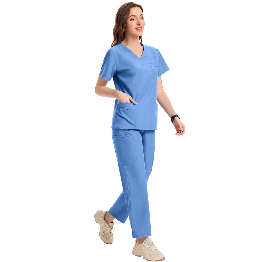 Nianqing nurse uniforms, hand clothes, operating room clothes, isolation clothes, men's and women's dental clinic uniforms, short-sleeved men and women's uniforms
