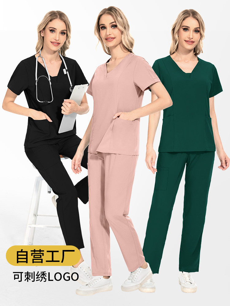 European-style hand brush gloves, hand wash gowns, new operating room beauty salon nurse uniforms, Korean style beauty salon work uniforms