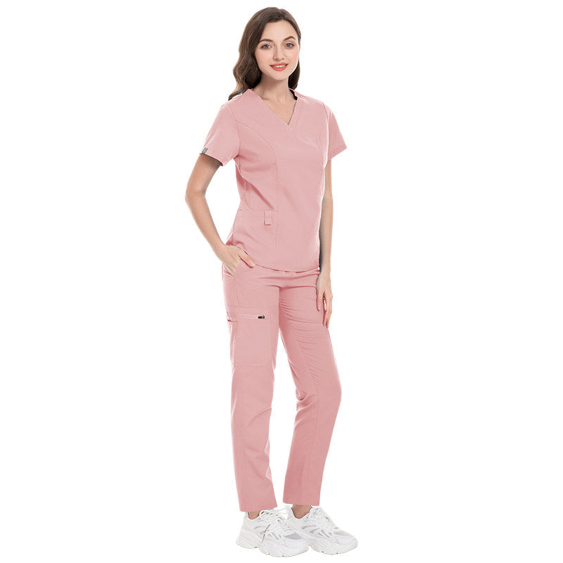 Nianqing European and American popular beauty salon surgical gowns, women's loose and comfortable nurse uniforms, hand washing clothes, medical beauty professional clothes