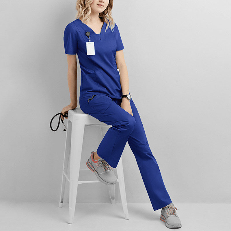 Nian Qing brush hand clothes, female dentist work clothes, short sleeve men's hand clothes, new operating room, beauty salon nurse uniforms