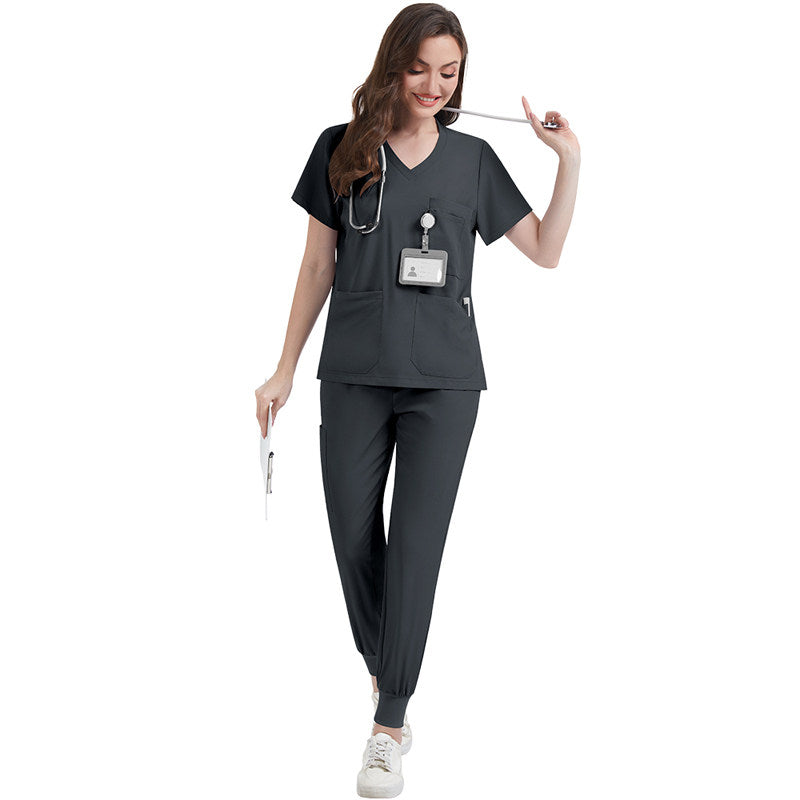 NiaaHinn Private Hospital Clinic Doctor Nurse Hand Gowns Comfortable Breathable Multi Pocket Overalls Nurse Uniform