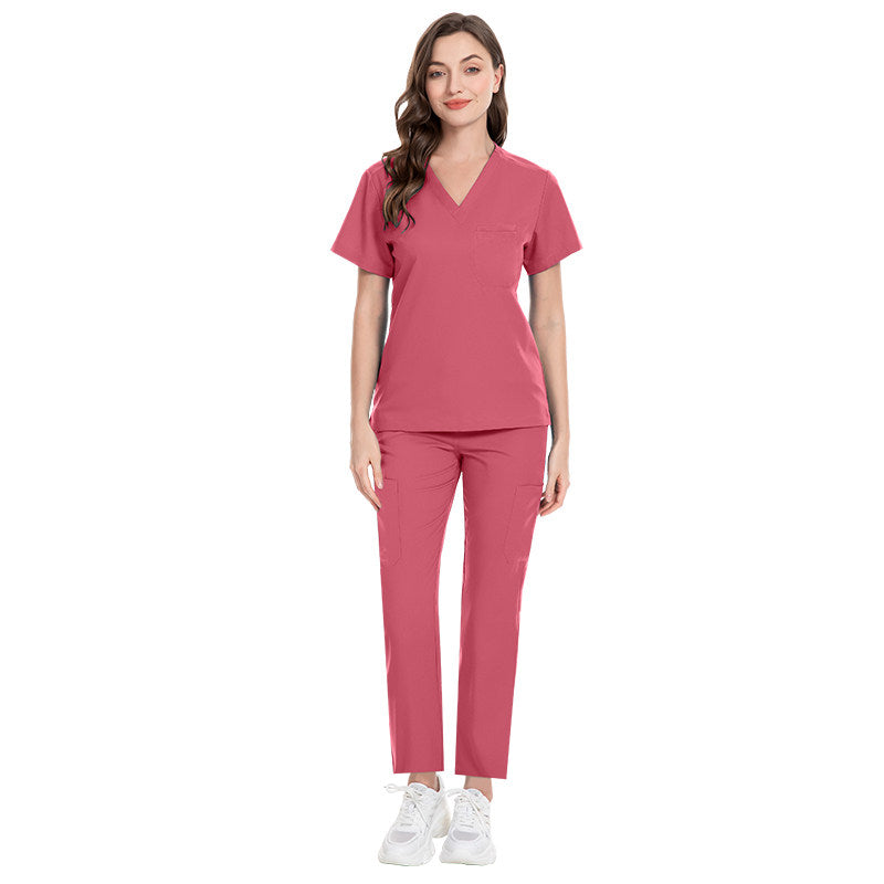 Autumn and winter thick stretch quick-drying hand clothes high quality dental clinic doctors nurses operating room surgical clothes for men and women