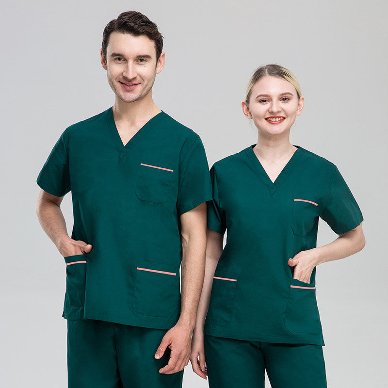 Korean hand washing clothes, polyester cotton surgical gowns, female dentist sets, dental casual work clothes, brush hand clothes, beauty clothes