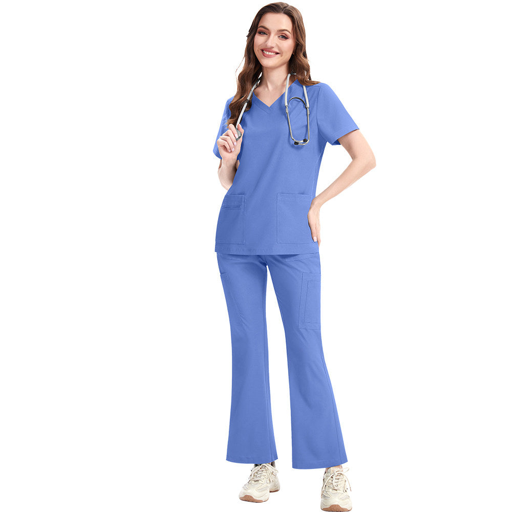 NiaaHinn Foreign Trade Fashion Quick-Dry Thin Wash Set Can Be Layered with Plus Size Women's and Men's Doctor and Nurse Uniforms