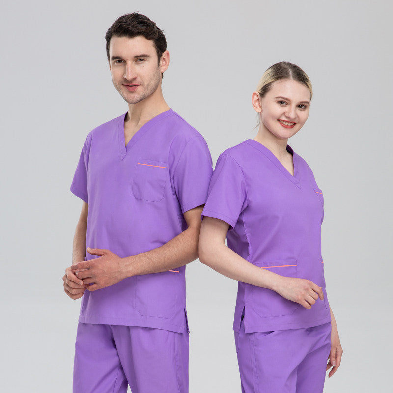 Korean hand washing clothes, polyester cotton surgical gowns, female dentist sets, dental casual work clothes, brush hand clothes, beauty clothes