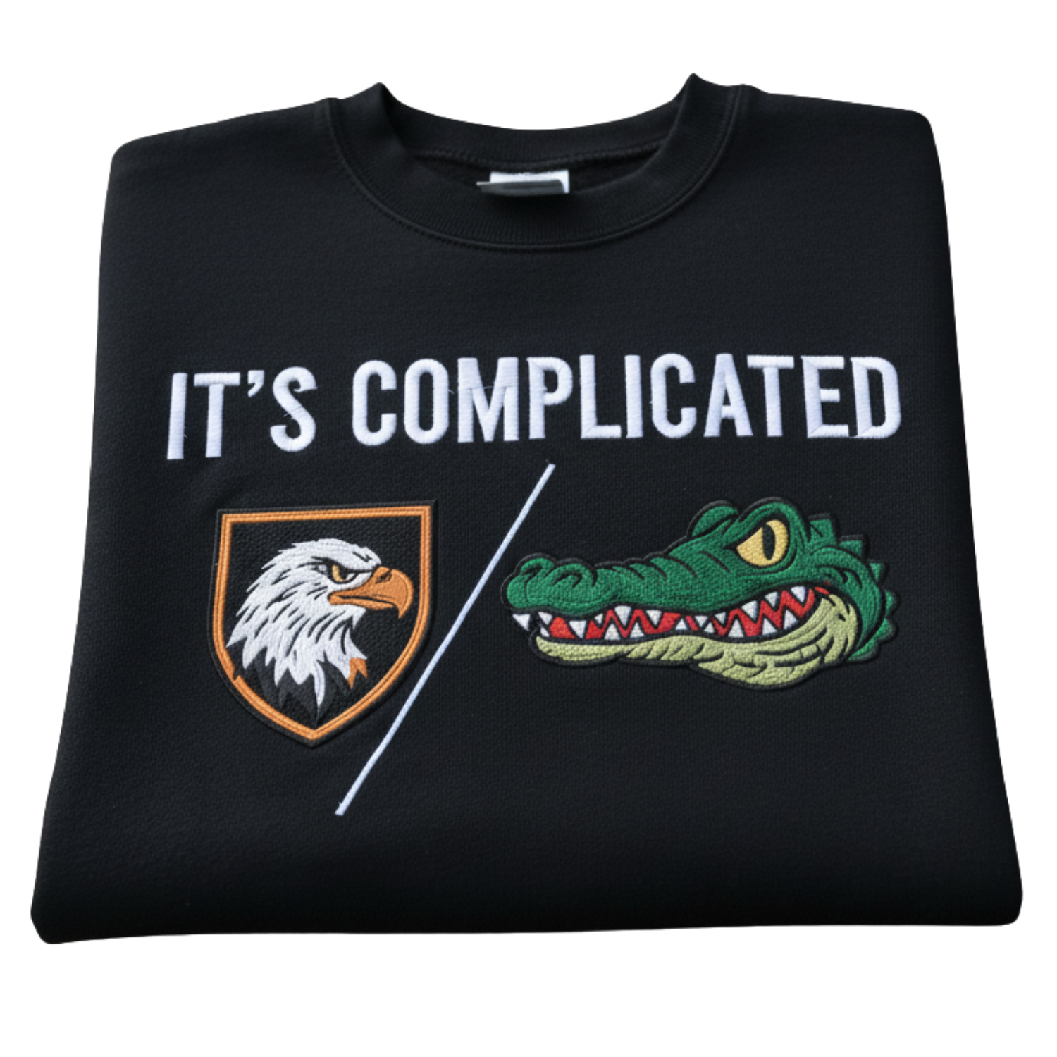 Custom Embroidered House Divided Sweatshirt Hoodie – Personalized Rival Teams 3