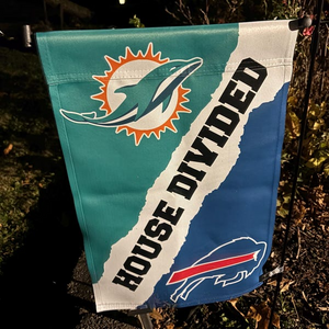 Personalized House Divided Flag | Custom Team Garden Flag - view 14, custom embroidered by Intriklo