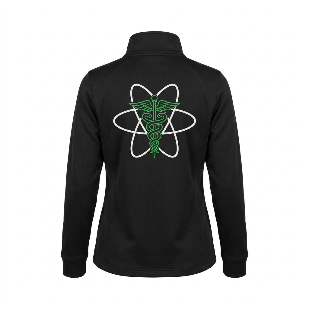 Custom Nuclear Medicine Technologist Embroidered Fleece Jacket | Personalized Nuclear Med Tech Zip-Up