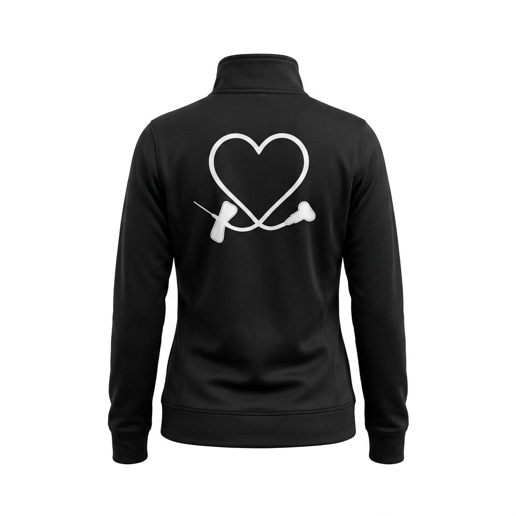 Custom Phlebotomist Embroidered Fleece Jacket | Personalized Phlebotomy Zip-Up
