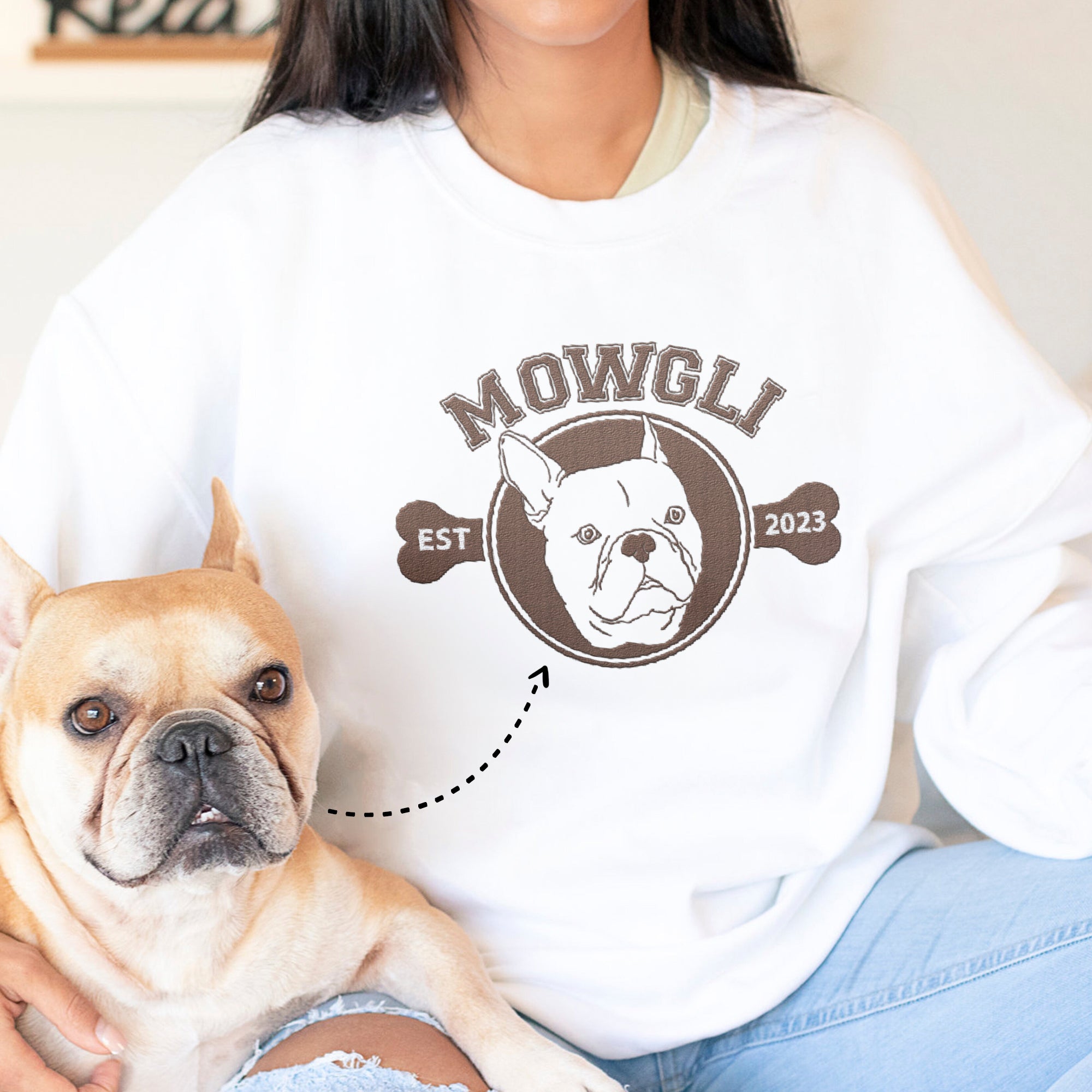 Custom Full Color Pet Logo Embroidered Hoodie/Sweatshirt