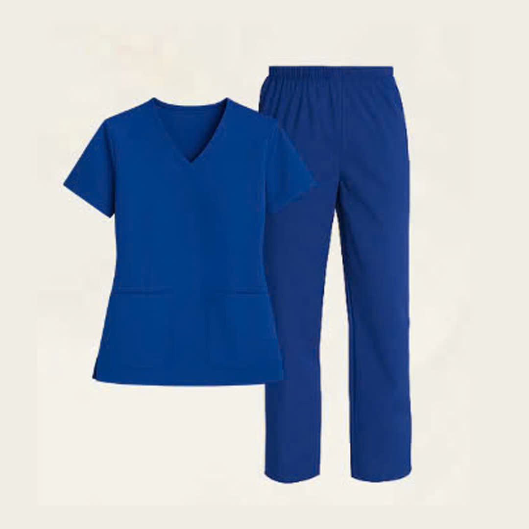 Custom Logo & Text Embroidered Scrubs Set – Medical Uniform 9