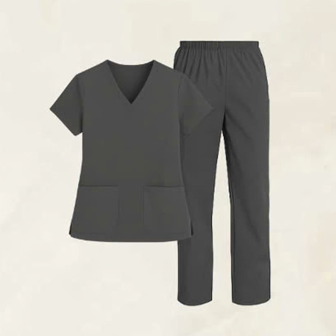 Custom Logo & Text Embroidered Scrubs Set – Medical Uniform 6