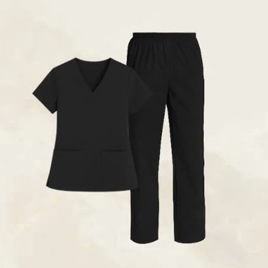 Custom Logo & Text Embroidered Scrubs Set – Medical Uniform 6