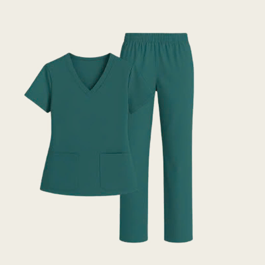 Custom Logo & Text Embroidered Scrubs Set – Medical Uniform 6