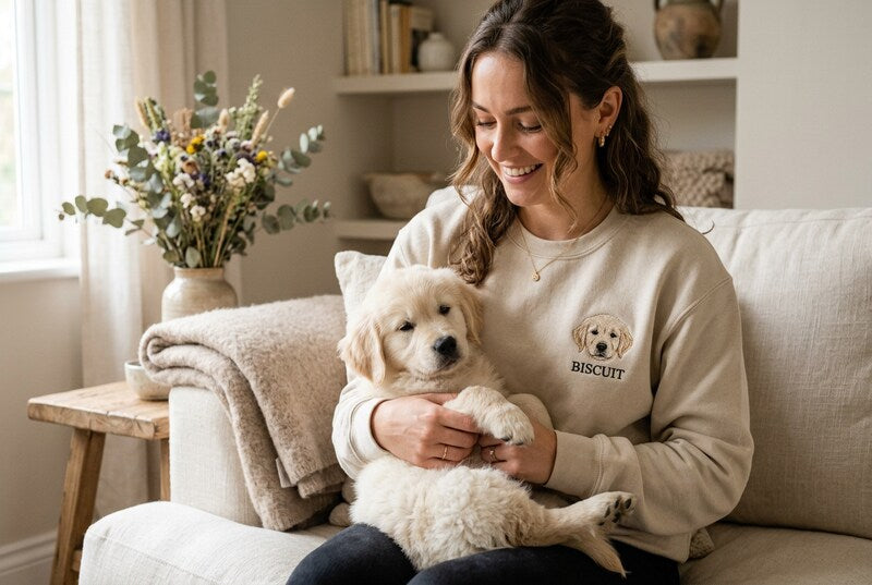 New Puppy Gift Ideas: Custom Embroidered Keepsakes