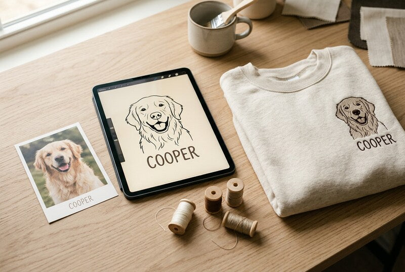 Behind the Scenes: Pet Photo to Custom Embroidery