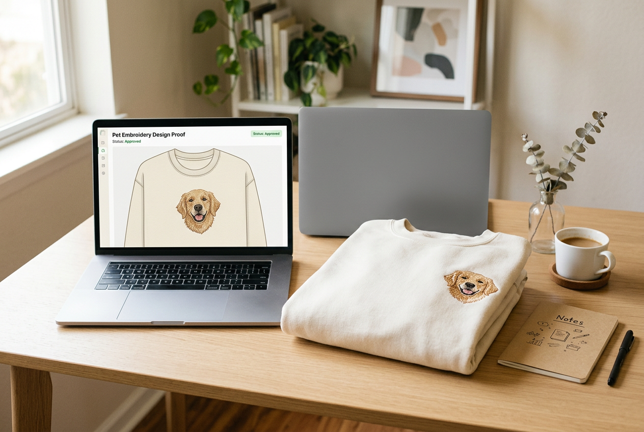 How to Approve Your Custom Pet Embroidery Design Proof