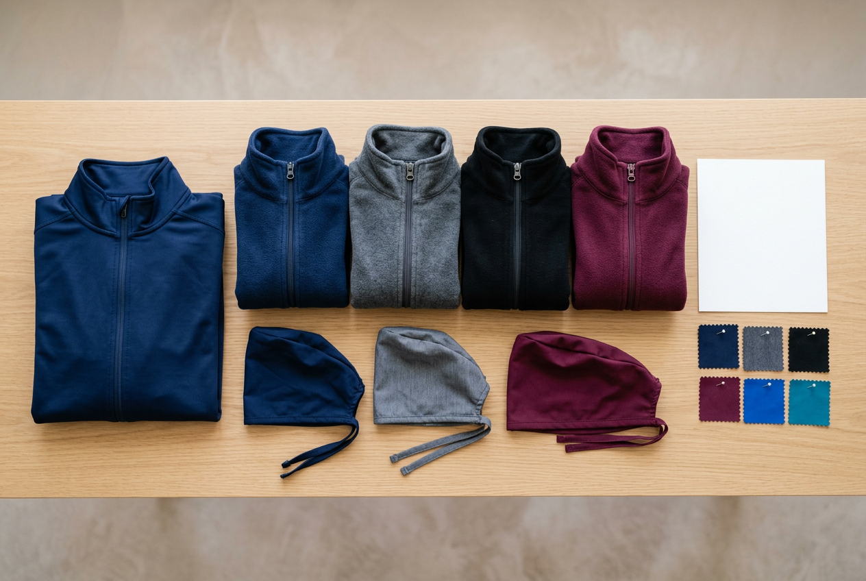 Department Color Guide for Medical Team Apparel: Jackets, Scrub Caps, and Role-Based Sets