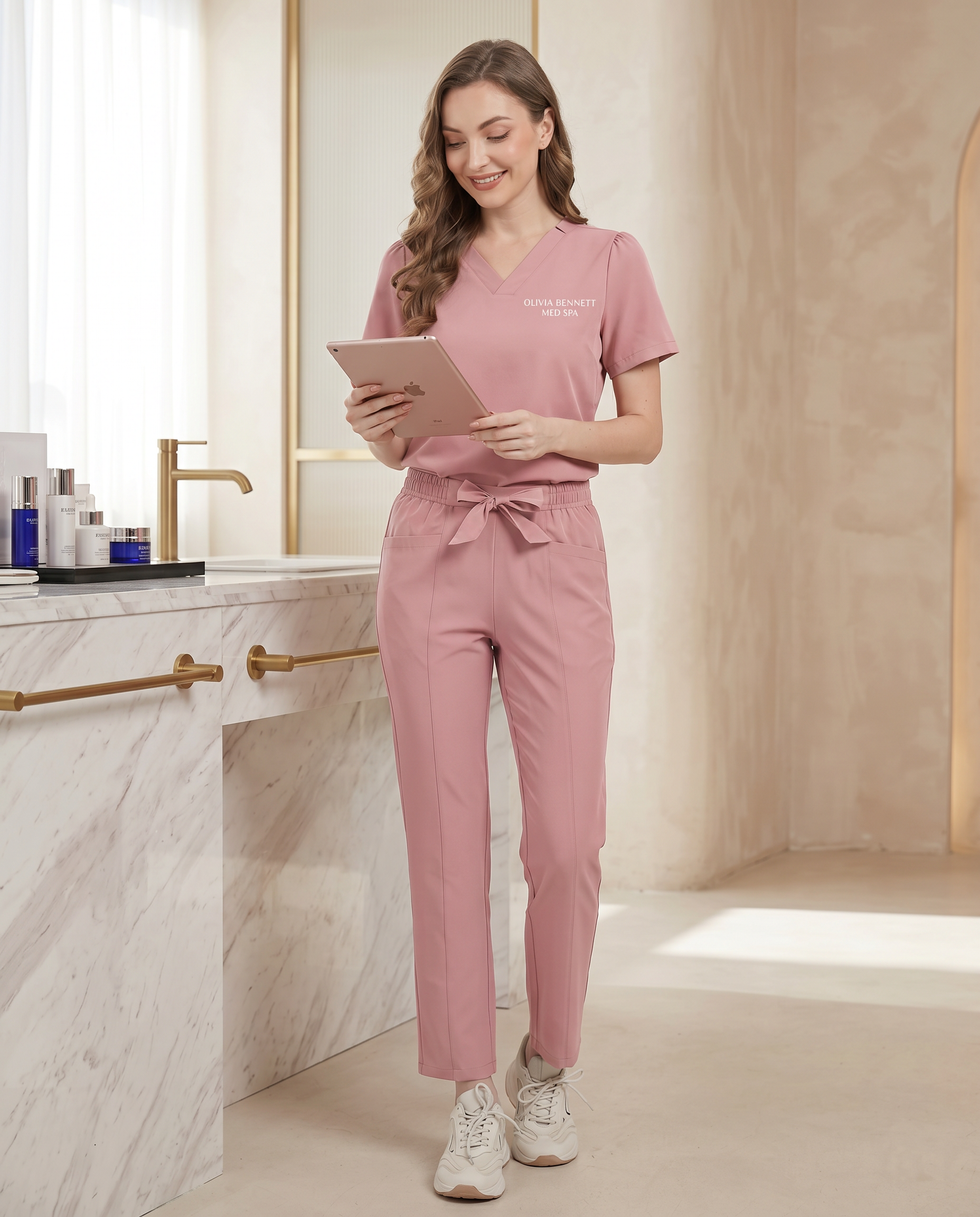 Custom Name Embroidered Medical Scrubs