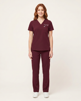 Custom Embroidered Unisex Scrub Set – V-Neck Chest Pocket Cargo Pants
