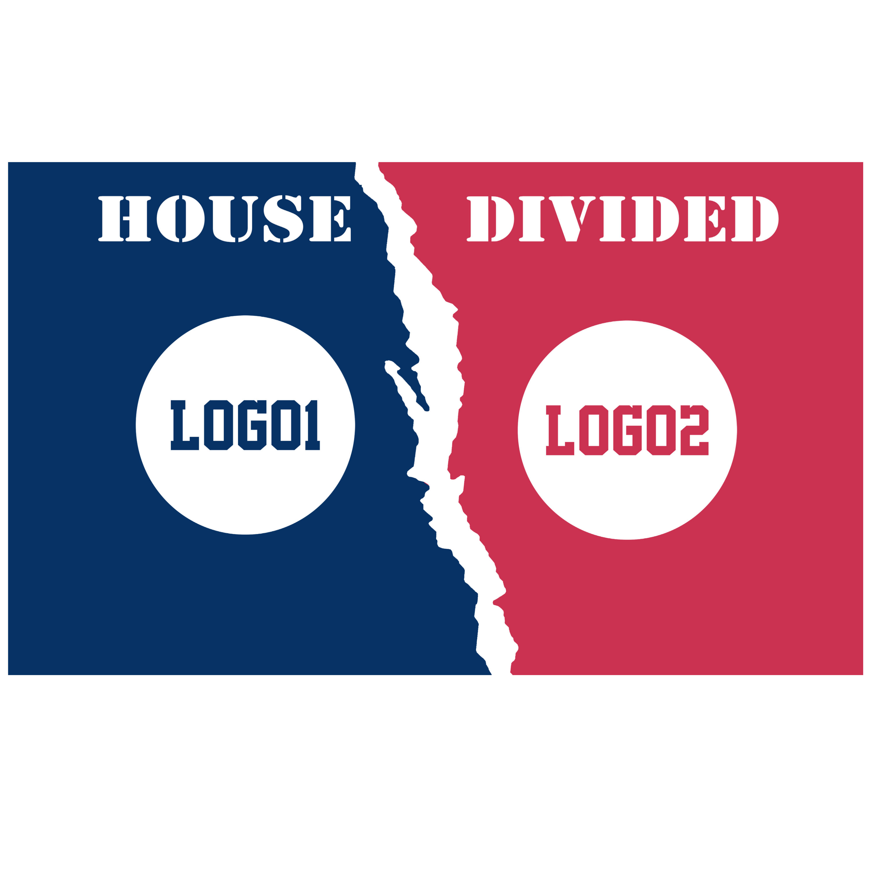 Custom House Divided Doormat | Personalized Sports Mat 5 - view 15, custom embroidered by Intriklo