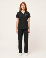 Custom Embroidered Unisex Scrub Set – V-Neck Chest Pocket Cargo Pants