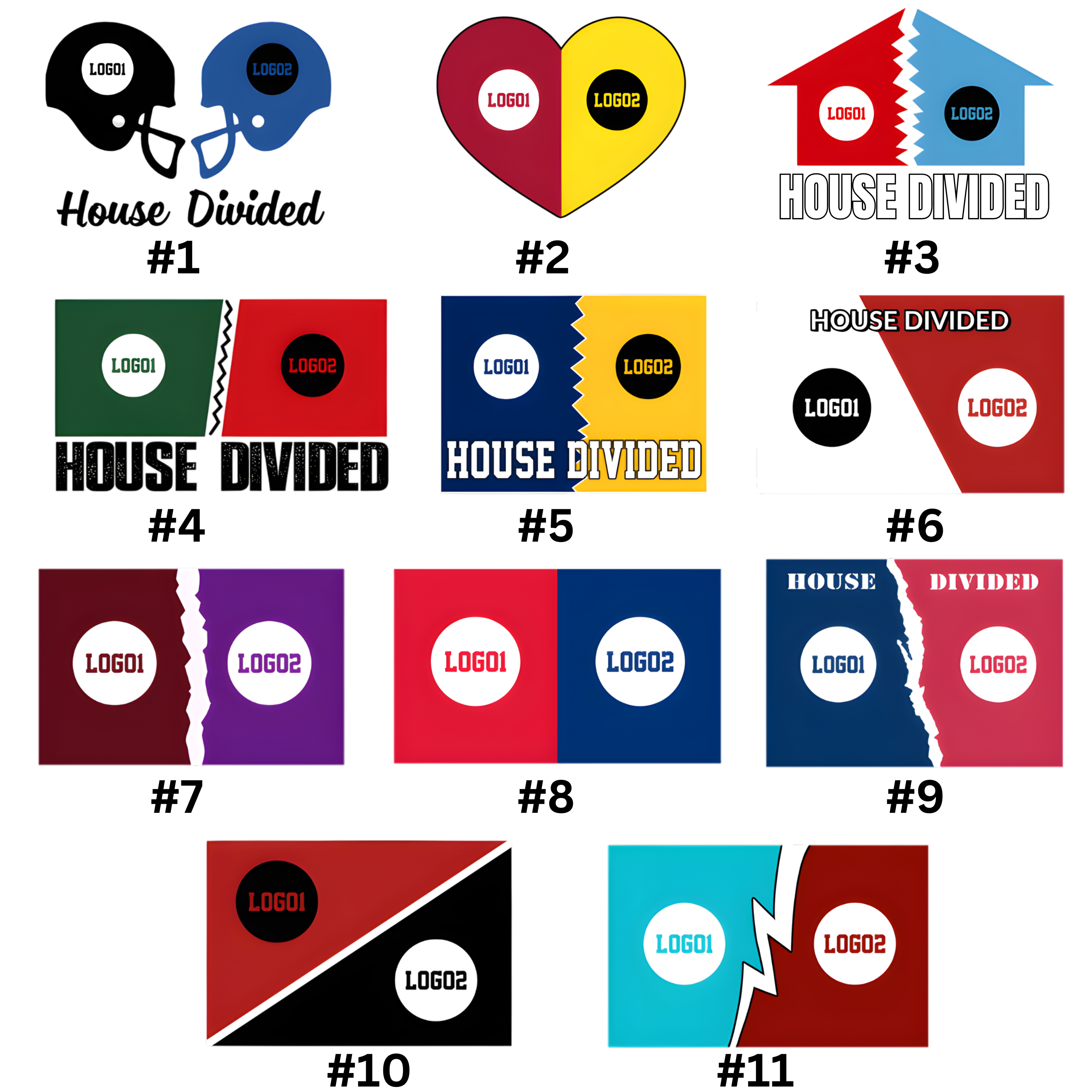 Personalized House Divided Sports Shirt – Any Teams, Any League 8 - view 5, custom embroidered by Intriklo