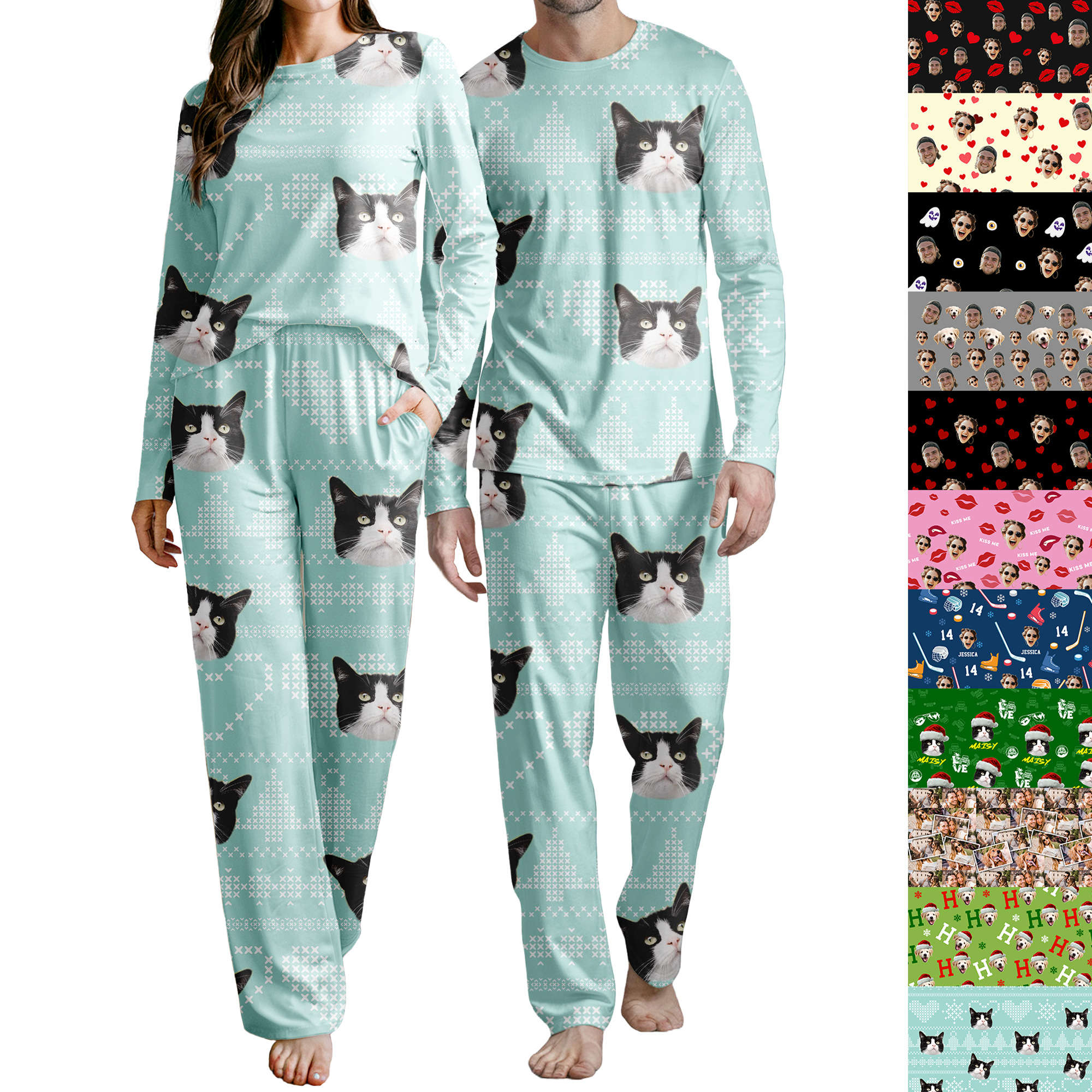 Custom Pet Pajamas - Personalized Pajamas with Your Pet’s Face | Funny Dog and Cat Pajamas 12