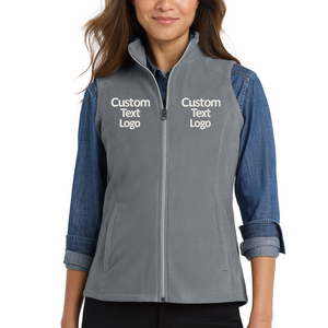 Custom Embroidered Fleece Vest – Personalized Text & Logo Vest - view 4, custom embroidered by Intriklo