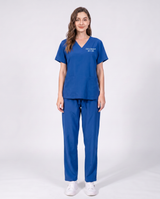 Custom Embroidered Unisex Scrub Set – V-Neck Two Front Pockets Straight-Leg Pants