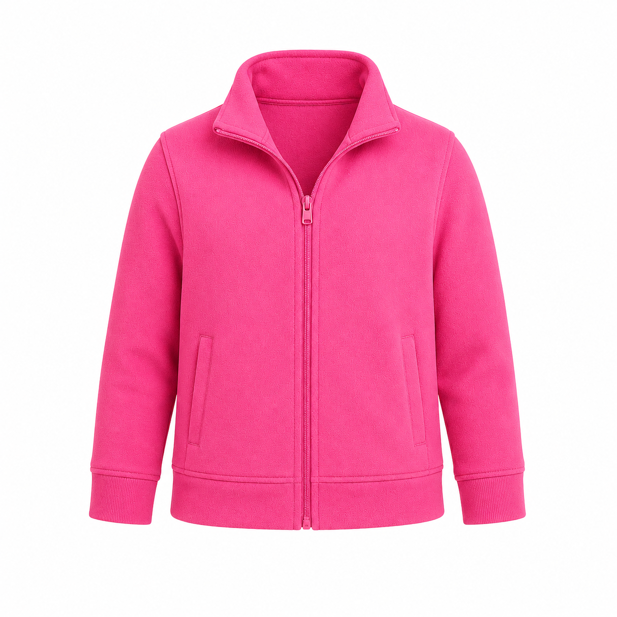 Personalized Kids Ice Skating Fleece Jacket | Custom Name Embroidered Skates Pink Bows Cream Zip-Up