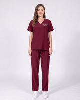 Custom Embroidered Unisex Scrub Set – V-Neck Two Front Pockets Straight-Leg Pants