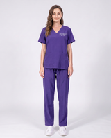 Custom Embroidered Unisex Scrub Set – V-Neck Two Front Pockets Straight-Leg Pants