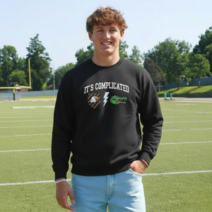 Custom Embroidered House Divided Sweatshirt Hoodie – Personalized Rival Teams - view 4, custom embroidered by Intriklo