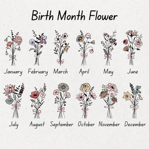 Custom Mom Birth Flower Kids Names Sweatshirt Hoodie - view 8, custom embroidered by Intriklo