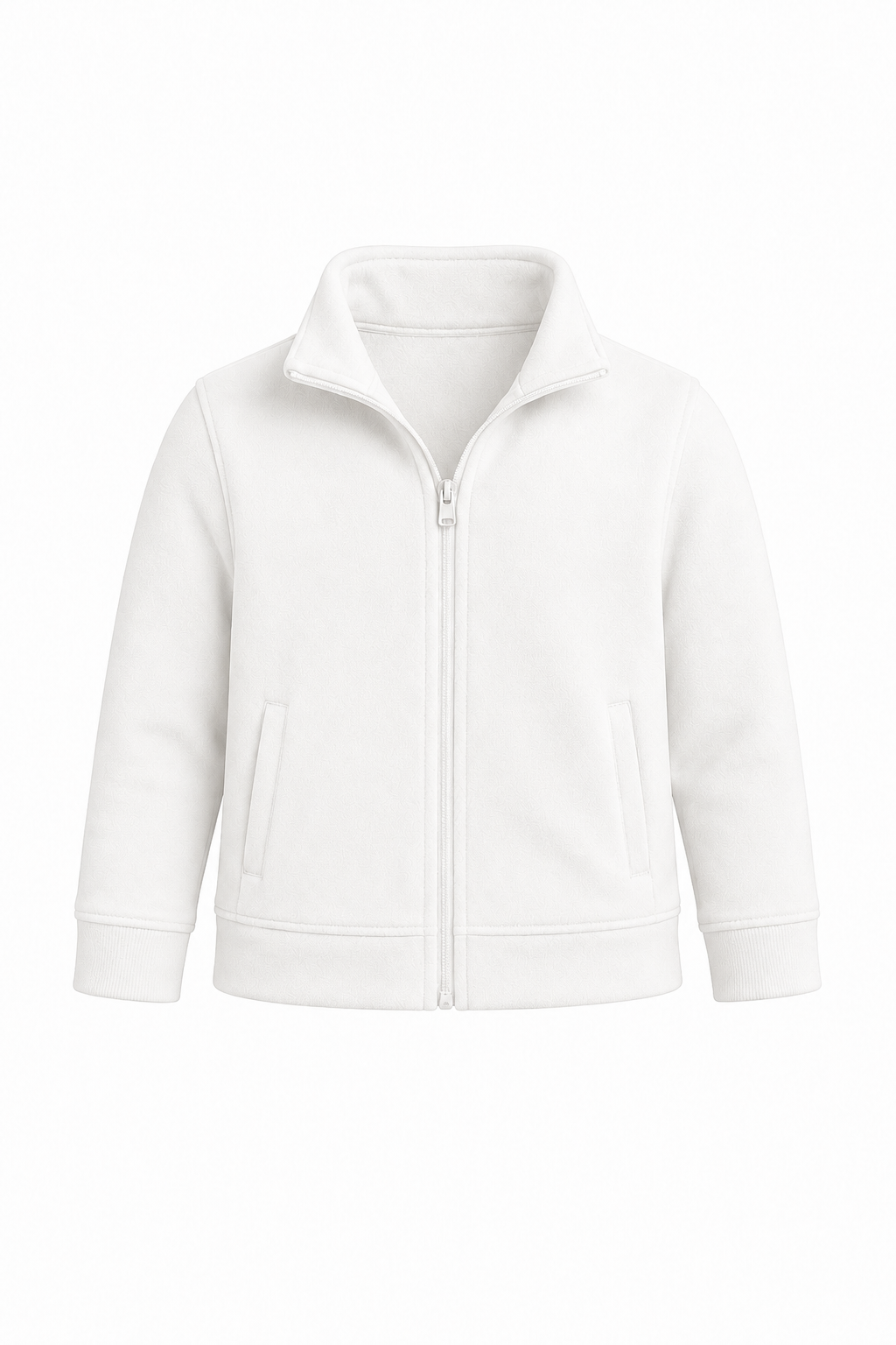 Personalized Kids Ice Skating Fleece Jacket | Custom Name Embroidered Skates Pink Bows Cream Zip-Up