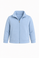 Personalized Kids Ice Skating Fleece Jacket | Custom Name Embroidered Skates Pink Bows Cream Zip-Up