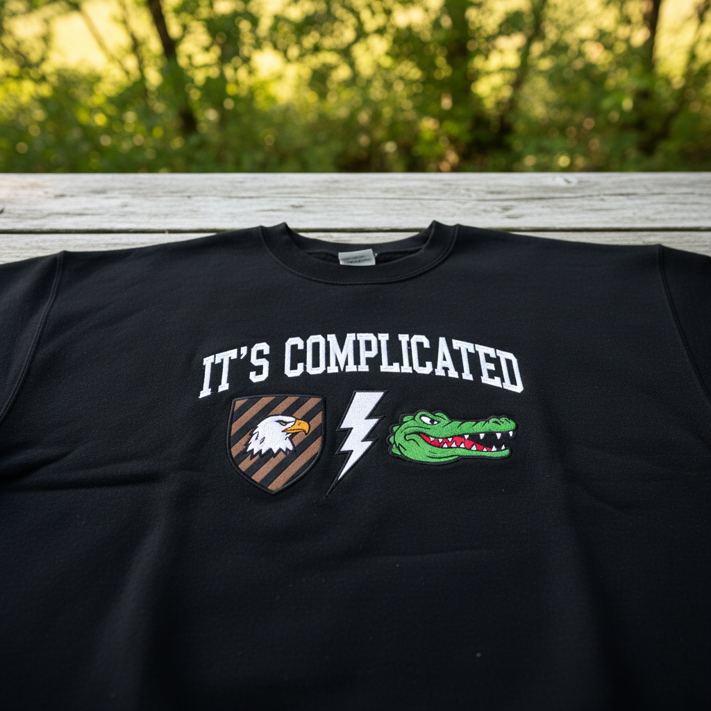 Custom Embroidered House Divided Sweatshirt Hoodie – Personalized Rival Teams 4