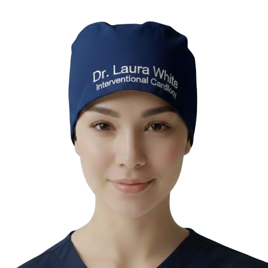 Interventional Cardiology Embroidered Scrub Cap
