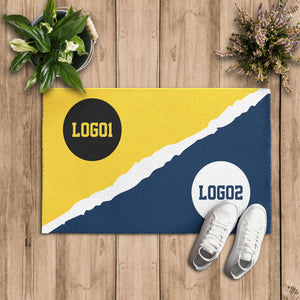 Custom House Divided Doormat | Personalized Sports Mat 5 - view 3, custom embroidered by Intriklo