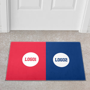 Custom House Divided Doormat | Personalized Sports Mat 2 - view 3, custom embroidered by Intriklo