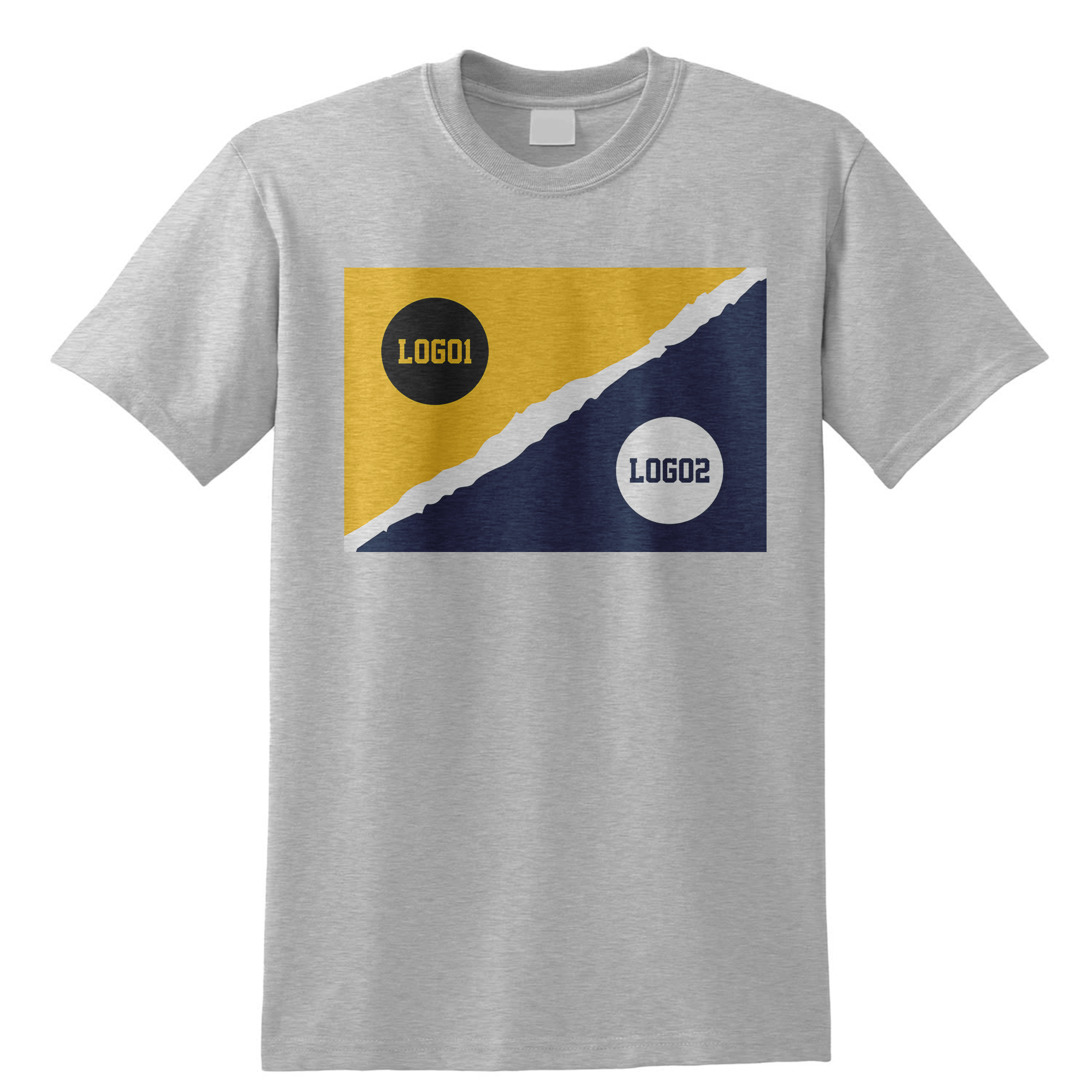 Personalized House Divided Sports Shirt – Any Teams, Any League 8 - front view, custom embroidered apparel by Intriklo