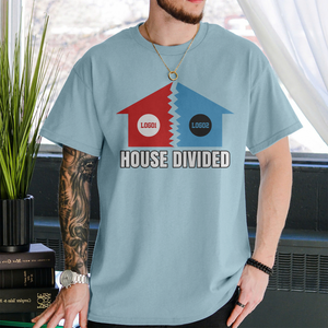 Personalized House Divided Sports Shirt – Any Teams, Any League 4 - view 3, custom embroidered by Intriklo