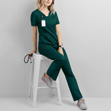 Nian Qing brush hand clothes, female dentist work clothes, short sleeve men's hand clothes, new operating room, beauty salon nurse uniforms