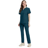 NiaaHinn new thin and unisex stretch quick-dry V-neck short-sleeve pants, nurse uniform and hand-washing garment set