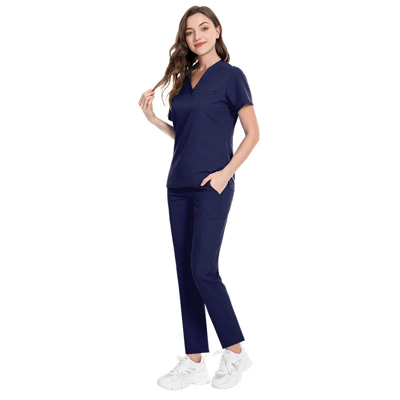 Autumn and winter thick stretch quick-drying hand clothes high quality dental clinic doctors nurses operating room surgical clothes for men and women