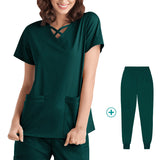 Nurse Uniform, Stretch Suit, Plastic Surgeon, Dentistry, Oral Surgery, Operating Theatre Work Clothes, Hospital Hand Washing Clothes, Short Sleeves