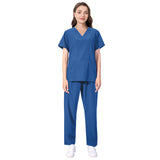 Nianqing hand washing clothes, female dentist overalls, short-sleeved wrinkle-proof, stretch operating room surgical gown, nurse gown, set