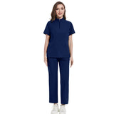 Nian Qing stand-up collar zipper doctor nurse work uniform surgical gown, surgical gown, hand gown, operating room fashion sense